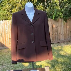 Take 50% OFF- Kasper Brown Suit Jacket, Size-6